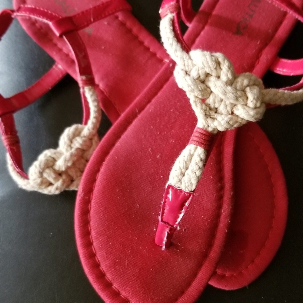 Cute nautical sandals!